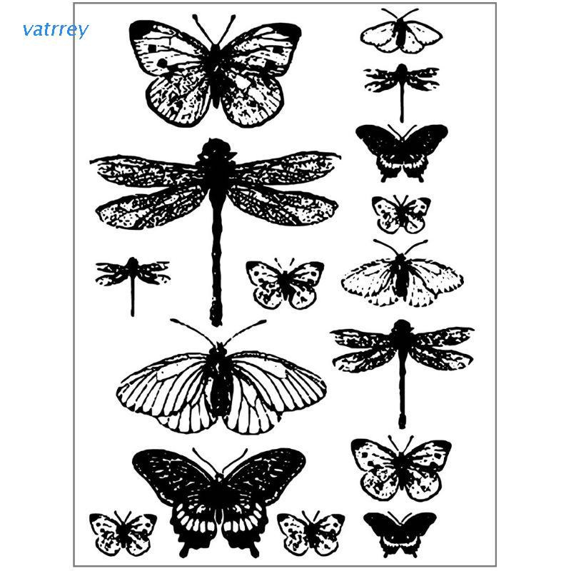 Con Dấu Silicone Trong Suốt Hình Chuồn Chuồn Trang Trí Sổ Tay