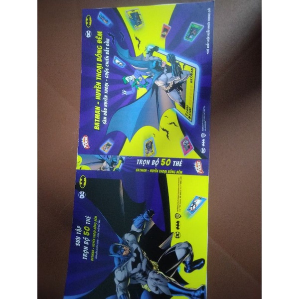 Album thẻ Batman size POCA có checklist ST STORE CARD  [ BÌA ALBUM IN CUSTOM