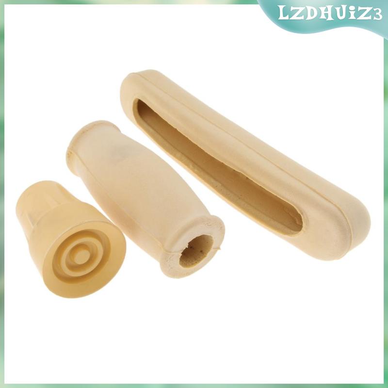 1 Bộ Đệm Bọc Tay Cầm + Vỏ Bọc Đầu Gậy Chuyên Dụng lzdhuiz3 | Phụ Kiện Thay Thế Cho Canes & Crutches