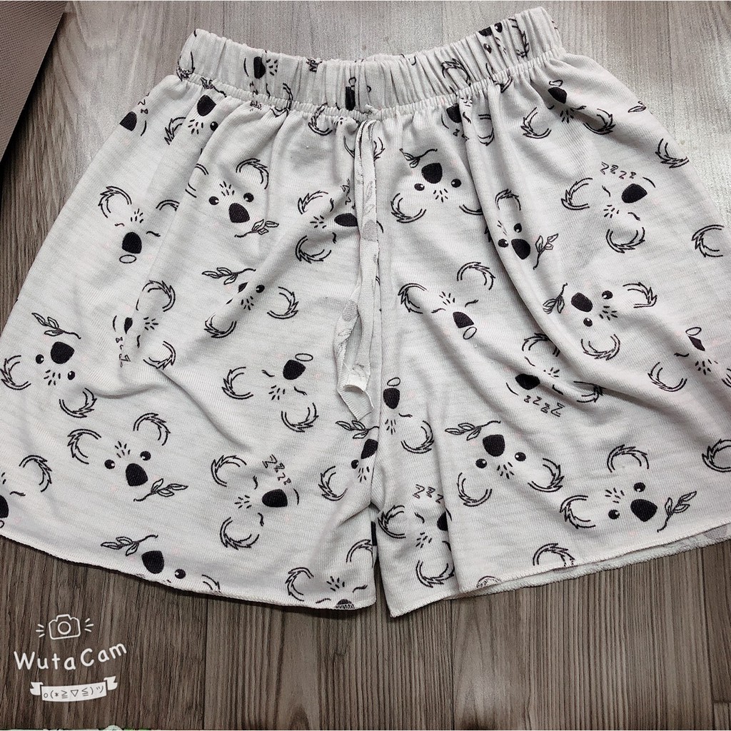 Quần ngủ mặc nhà(có ảnh thật) siêu mát, thun Cotton Co giãn Hoạ Tiết Xinh Xắn-giadungsieure