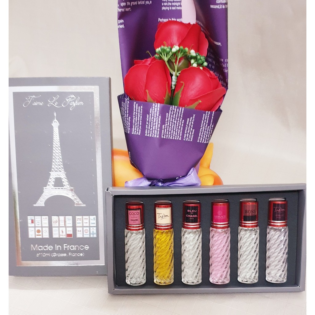 [ TẶNG HOA SÁP ] BỘ NƯỚC HOA 6 CHAI - DẠNG LĂN | BigBuy360 - bigbuy360.vn