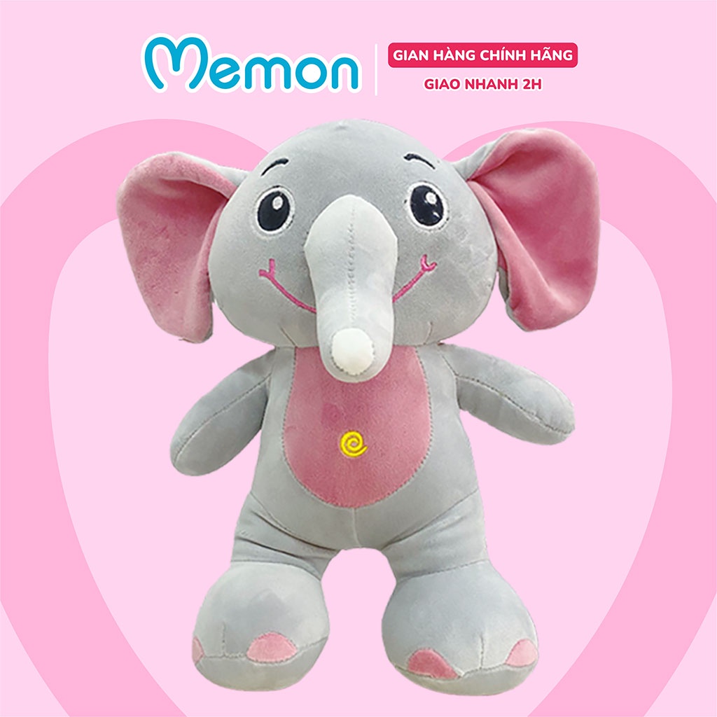 Voi Bông Đứng Mềm Mịn Làm Quà Tặng Cho Bé Cao Cấp Memon