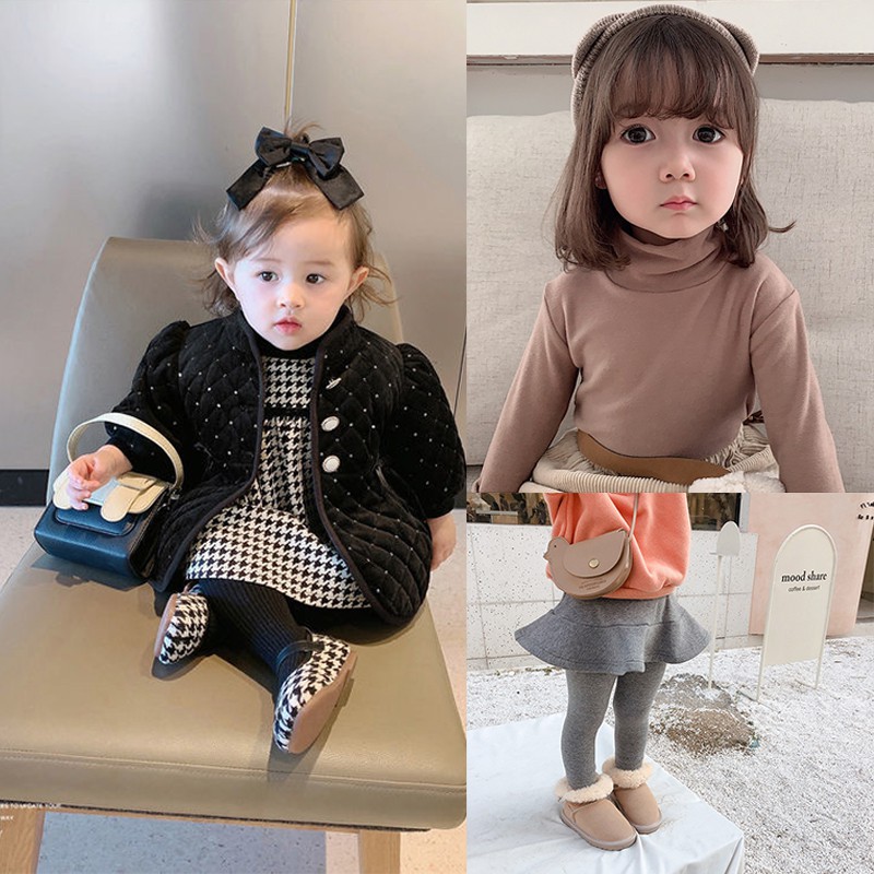 Bộ Đồ Cotton Thời Trang 2021 Áo Khoác Giữ Ấm + Áo Thun Tay Dài + Quần Dài Thời Trang + Nón Đáng Yêu Cho Bé