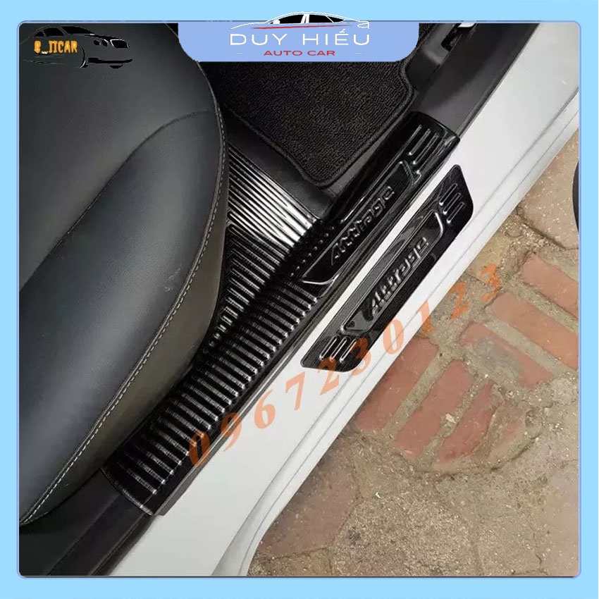 Ốp bậc cửa MItsubishi Attrage 2016-2021 bộ đủ 8 món full xe