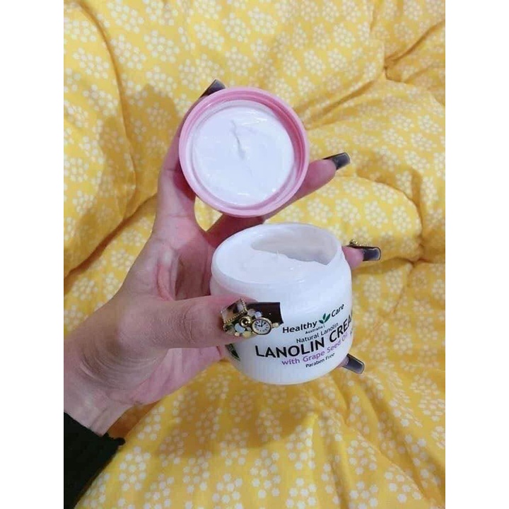 KEM DƯỠNG DA CHIẾT XUẤT TỪ NHAU THAI CỪU CỦA ÚC HEALTHY CARE LANOLIN CREAM WITH SHEEP PLACENTA 100G CHÍNH HÃNG - 9794