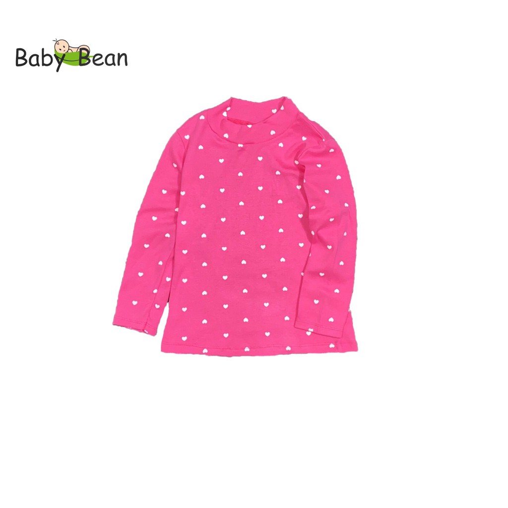 Áo Thun Cotton Cổ Lọ Bé Gái BabyBean