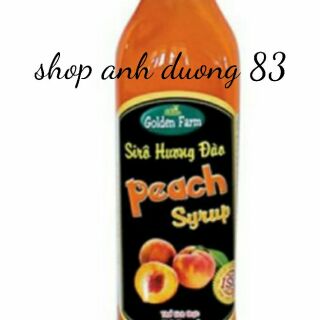 Siro Golden farm chai thủy tinh đủ mùi 520ml