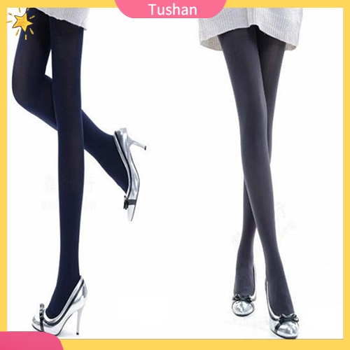 TUSH Women Fashion Pure Color 120D Opaque Footed Tights Sexy Pantyhose Stockings Socks