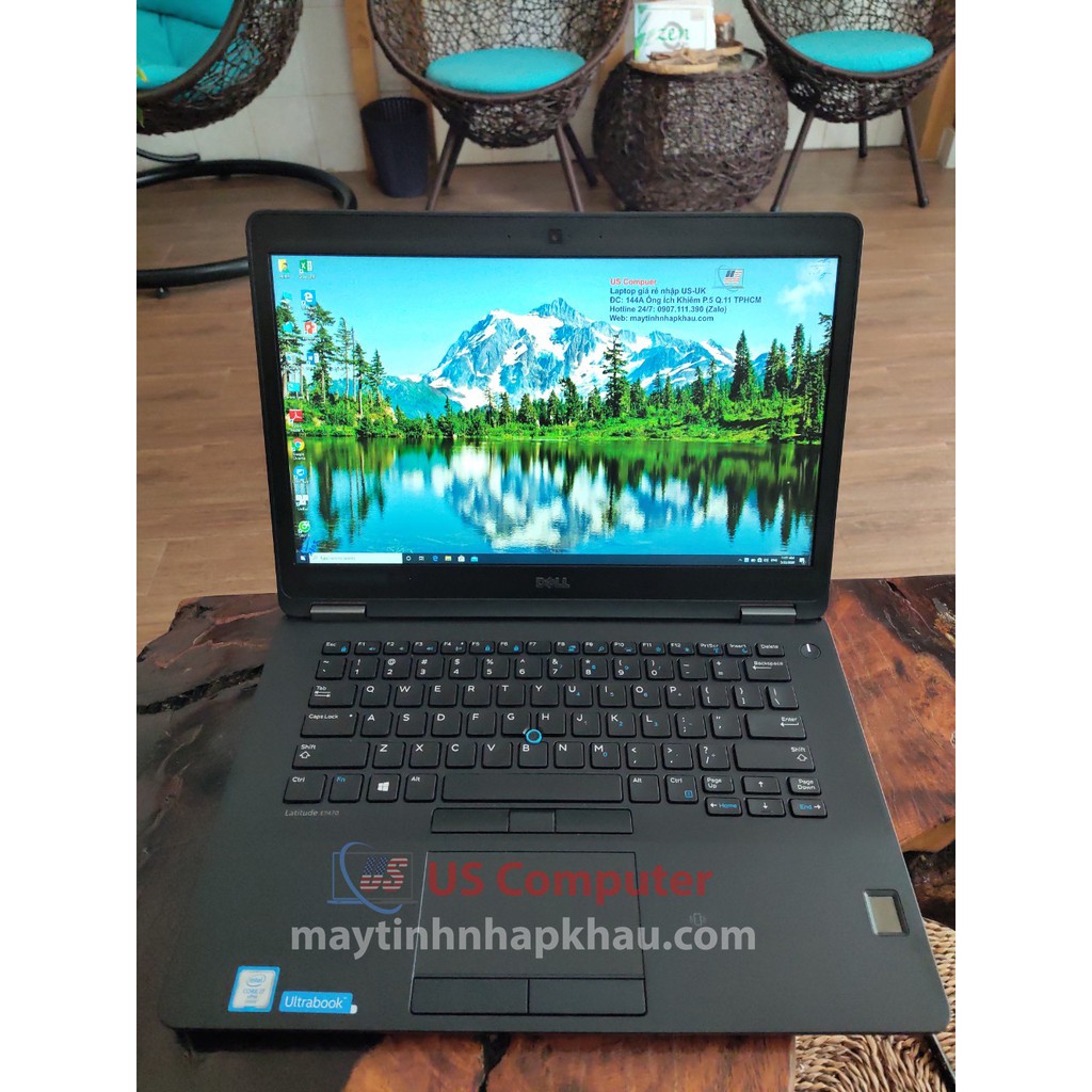 Laptop nhập Dell Latitude E7470 Core i5, DDR4 8G, SSD 256G, 14 inch FHD