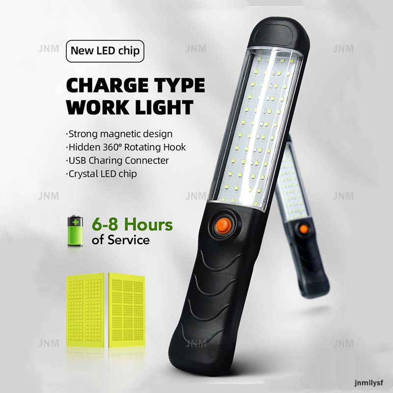 Đèn LED cầm tay sạc pin cổng USB có móc treo tiện dụng