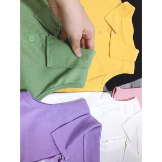 Áo croptop polo ba lỗ