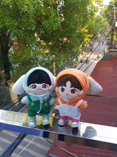 Set outfit thỏ cho doll 15,20cm