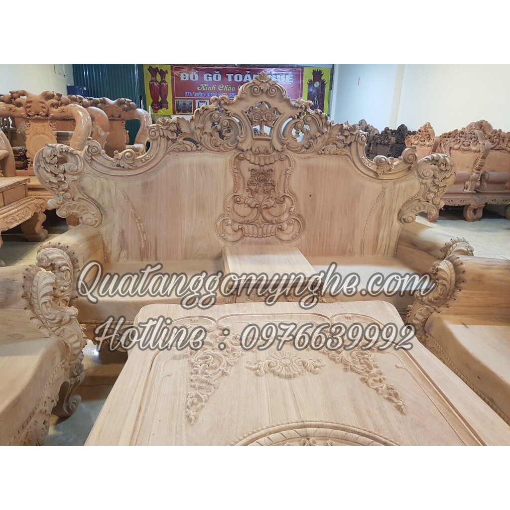 Bộ bàn ghế bát mã gỗ mun cao cấp