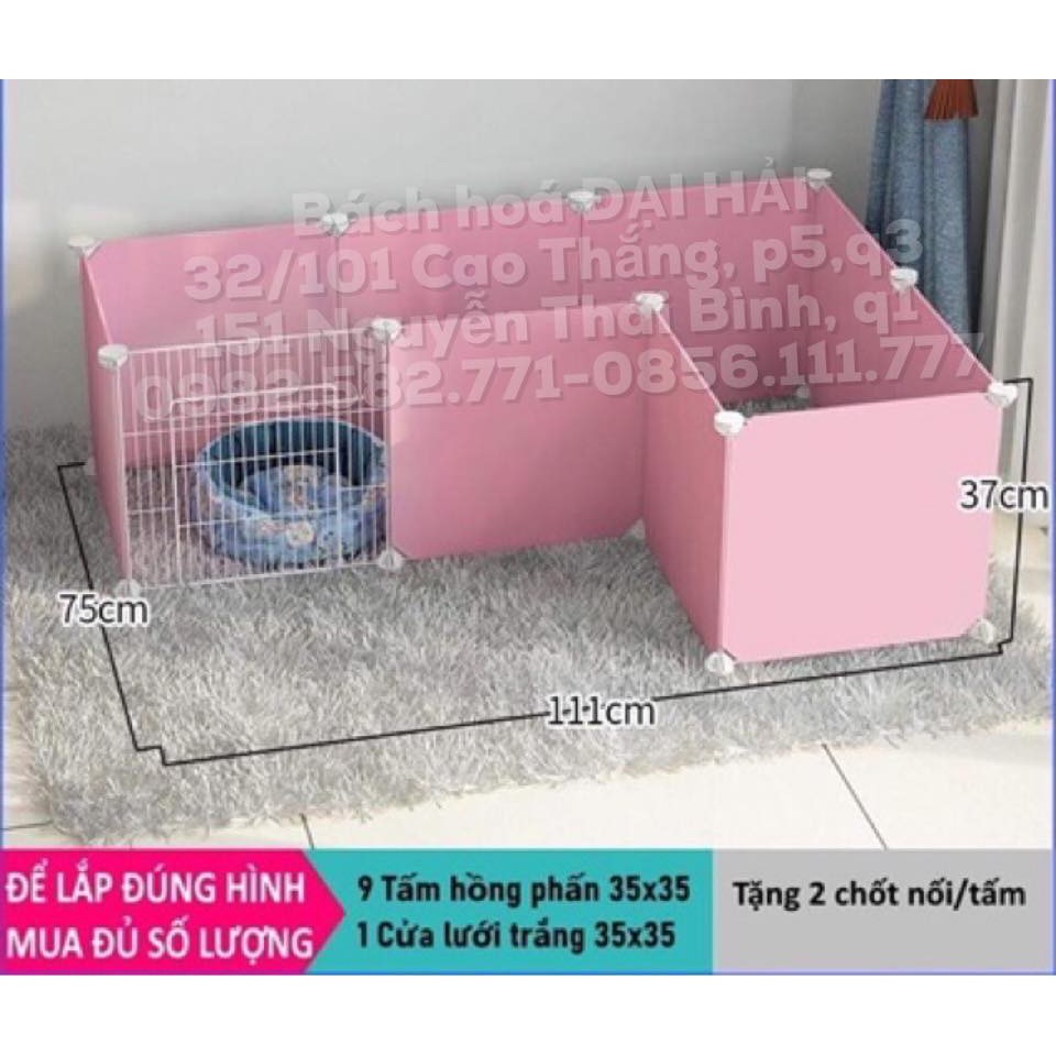 CHUỒNG QUÂY THÚ CƯNG 47X75X75/37X75X75 HỒNG, CHUỒNG RÙA