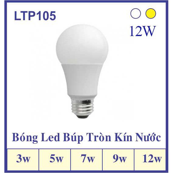 Bóng Búp Tròn Kín Nước – Bóng Đèn Led Tròn trang trí ngoài trời - BH 12 Tháng Của LTP Lighting