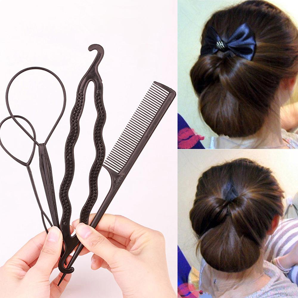Set 4 Dụng Cụ Tạo Kiểu Tóc Tiện Dụng Cho Nữ