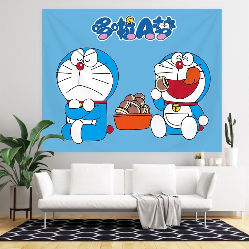 Tranh vải treo tường hoạt hình Doraemon nhiều mẫu xinh xắn