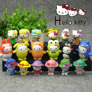 Mô hình mèo Hello Kitty trang trí bánh kem