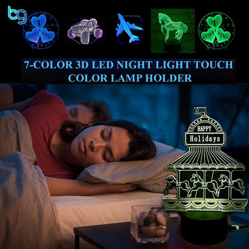 Đèn ngủ họa tiết 3D