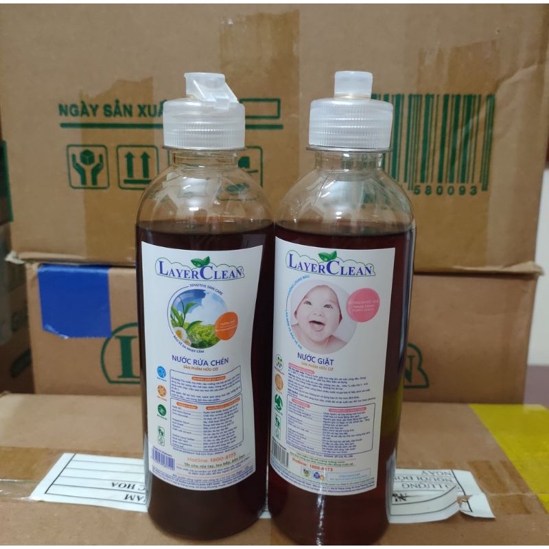 Nước lau sàn hữu cơ Layer Clean chai 300ml
