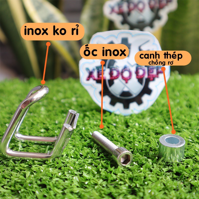 Móc treo inox không rỉ siêu bền tặng canh thép