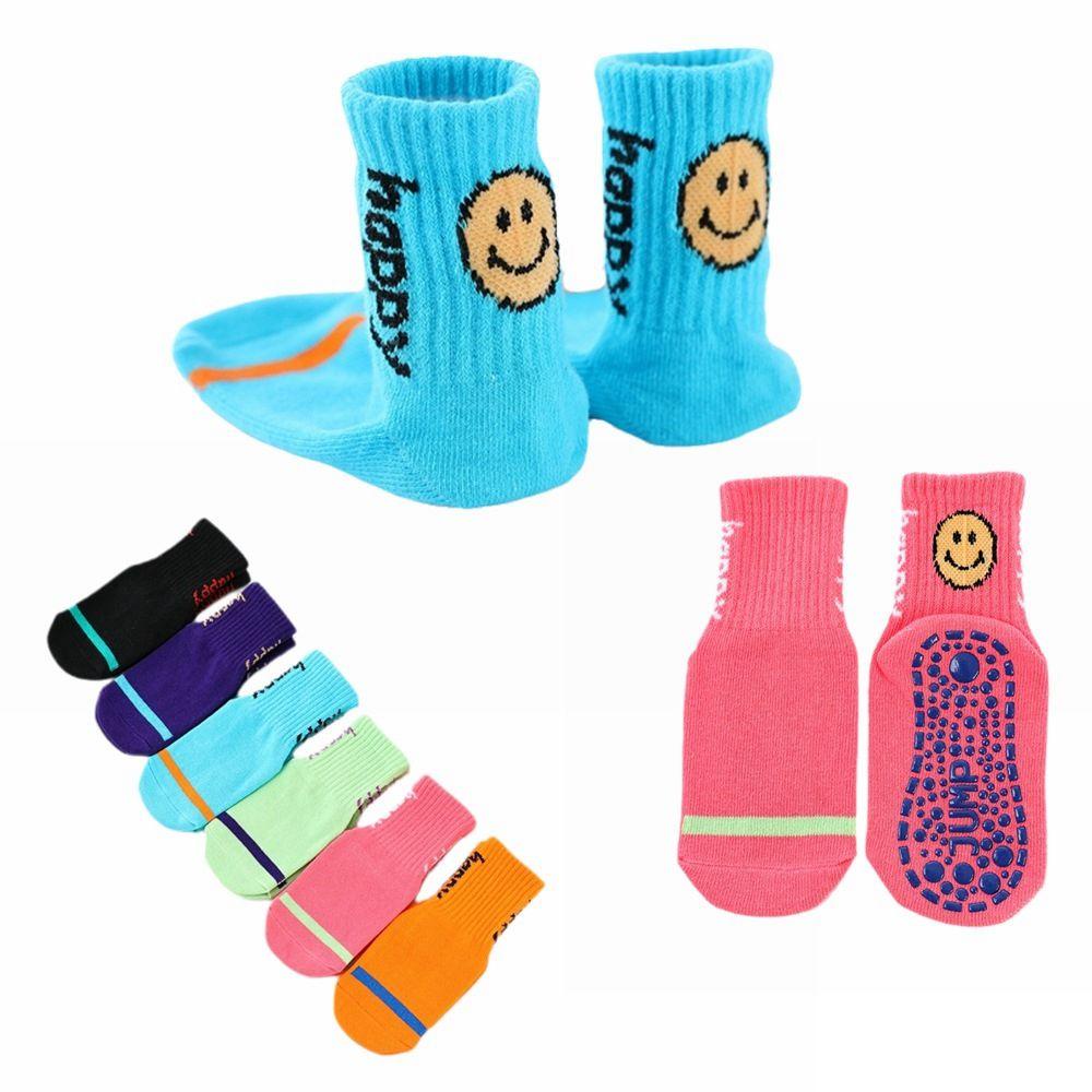 AROMA Đôi Vớ Cotton HọA TiếT MặT CườI Dễ Thương Cho Bé GáI