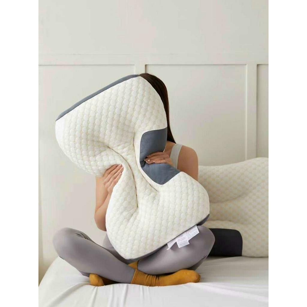 Gối massage chống đau mỏi vai gáy, ruột gối nằm mẫu mới 2023 kích thước 47x74cm