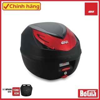 Thùng xe máy Givi E250N 25L / Thùng sau xe givi tặng kèm đế gắn thùng