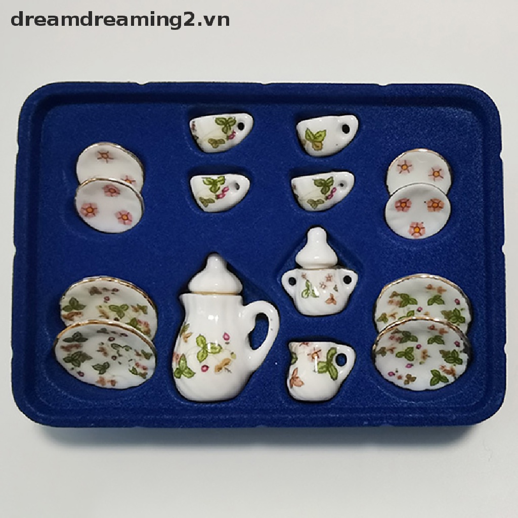 Bộ ấm trà và cà phê xinh xắn dành cho nhà búp bê