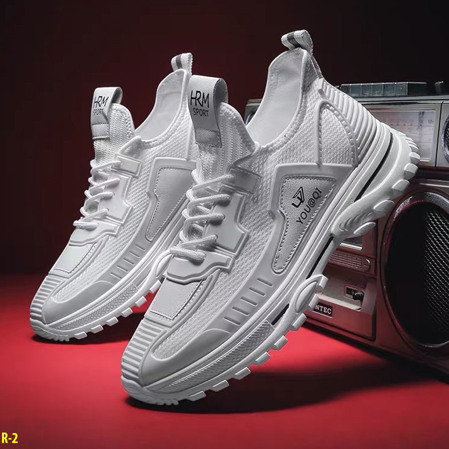 Giày Nam Đẹp ⚜️Bệu Store⚜️ Giày Sneaker Nam Hàn Quốc - Hàng Xả Kho Lẻ Size - Màu Full Trắng Siêu Đẹp