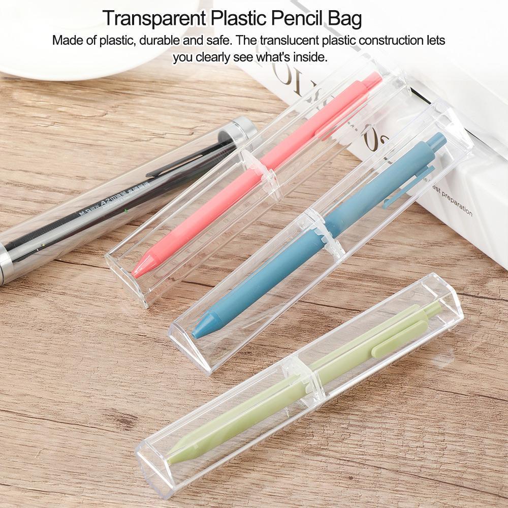 PISTA Hộp Đựng Bút Trong Suốt Hình Đa Giác