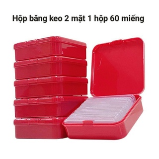 [FREESHIP] HỘP 60 MIẾNG KEO TRONG 2 MẶT SIÊU DÍNH TRÊN MỌI BỀ MẶT
