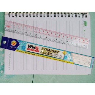 Buôn sỉ Thước kẻ dẻo WinQ 20cm (3 cây) (giao nhanh)