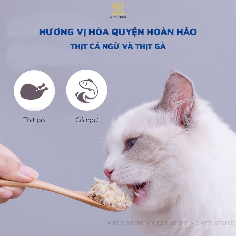 Pate Cho Mèo, Pate Ciao 60g, súp hải sản Masti cho mèo biếng ăn