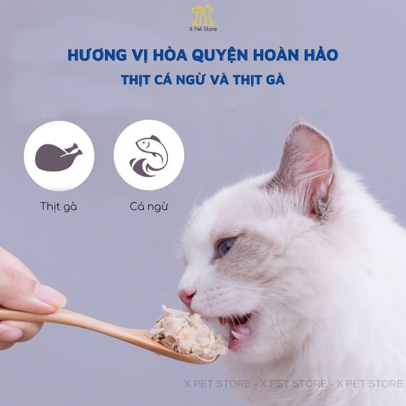 Pate Cho Mèo, Pate Ciao 60g, Đa Dạng Vị