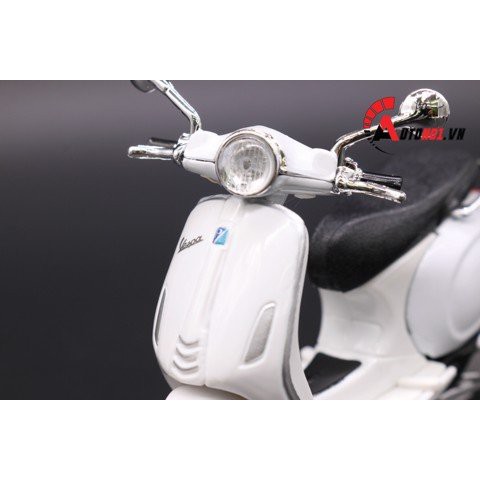 MÔ HÌNH VESPA PRIMAVERA 150 WHITE 1:18 MAISTO 6417