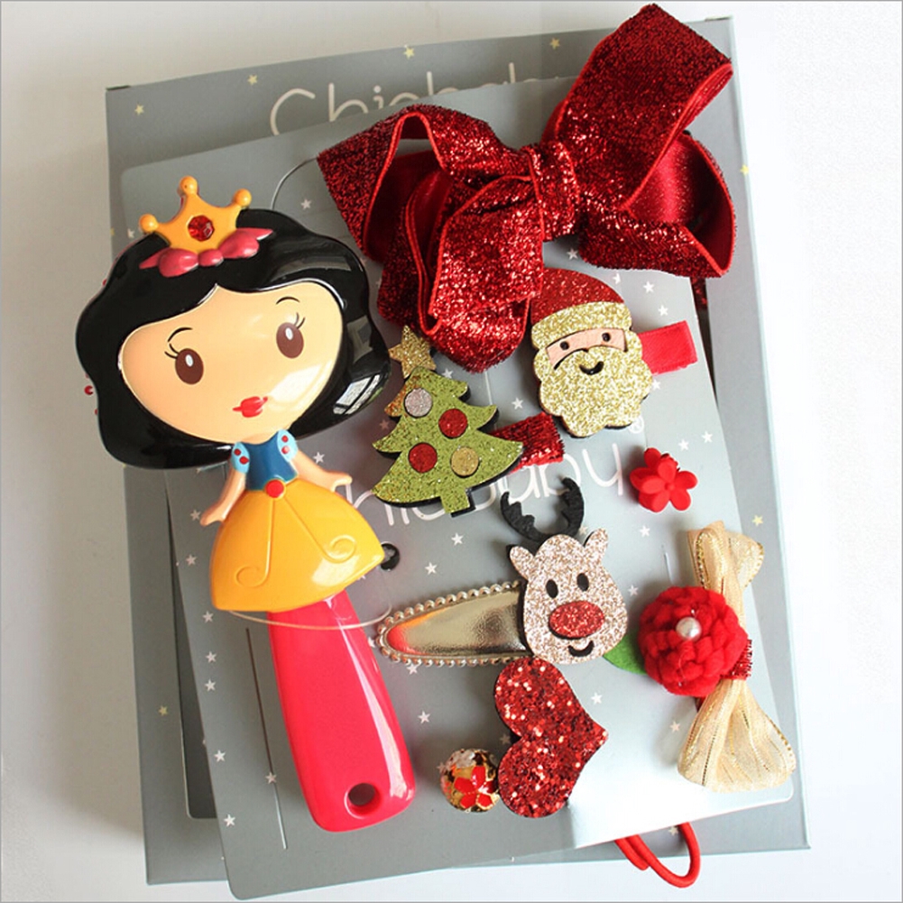 Set kẹp tóc và lược phụ kiện kiểu dáng hoạt hình xinh xắn dành cho nữ