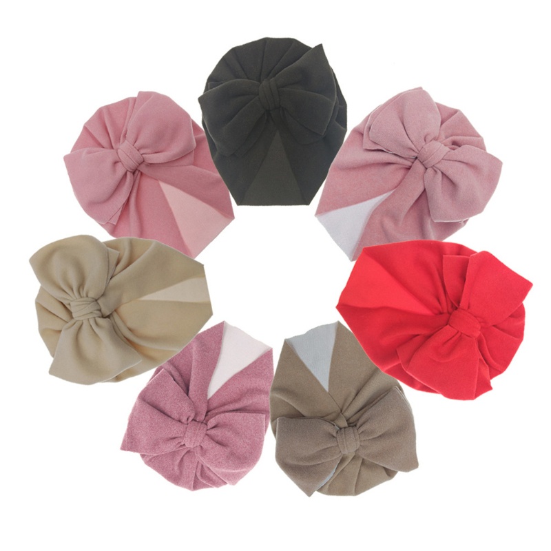 Mũ Turban Thắt Nơ Lớn Làm Phụ Kiện Chụp Ảnh Cho Bé Sơ Sinh