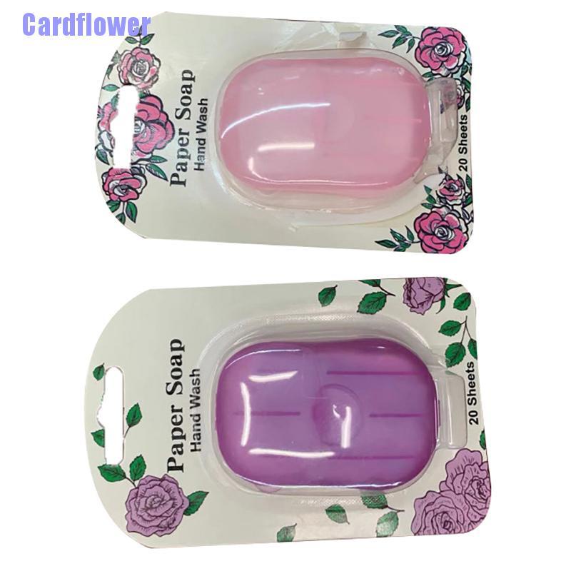 (Hàng Mới Về) Bộ 20 Giấy Xà Phòng Rửa Tay Có Thể Tái Sử Dụng Cardflower