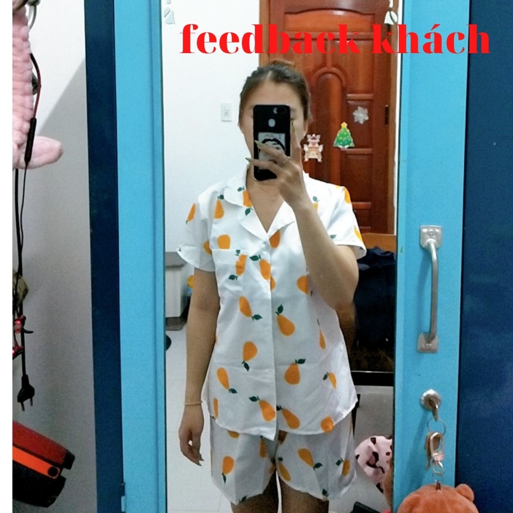 Đồ bộ pijama ngắn tay in hình dễ thương, siêu cute  (kèm video/ảnh thật) Xưởng Sỉ Nguyễn Hoa