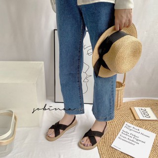 Sandal chéo giả cói