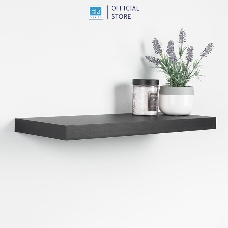 Kệ Thanh Ngang Treo Tường Thương Hiệu SIB Decor Lõi Gỗ Dày 25mm, Chiều Sâu 15cm - Tặng Kèm Phụ Kiện