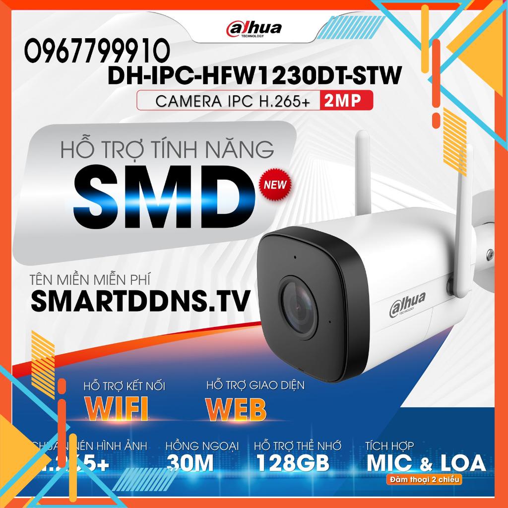 Camera wifi dahua 1230DT 2MP, đàm thoại 2 chiều, chính hãng dss