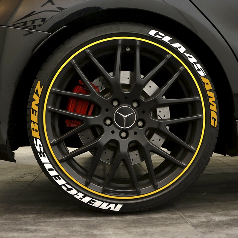 Universal Car Motorcycle 3D Tyre Wheel Sticker Styling DIY Trang trí Đề can