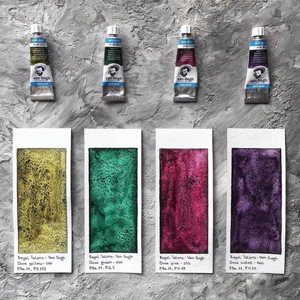 [Michi Art Store] Pocket màu nước tách lớp Dusk Van Gogh hộp 0,5ml, 1ml