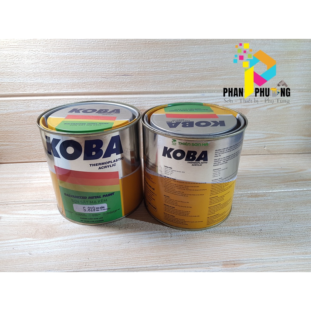 SƠN SẮT MẠ KẼM SƠN 1 THÀNH PHẦN KOBA 800g