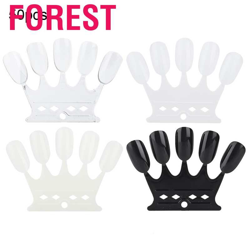 Forest  Nail Art Practice Tips 50pcs Manicure Polish Gel Color Display Showing Tool