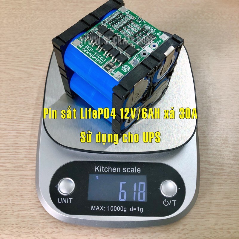 Khối Pin sắt LifePO4 12V 6Ah chuyên dụng cho UPS