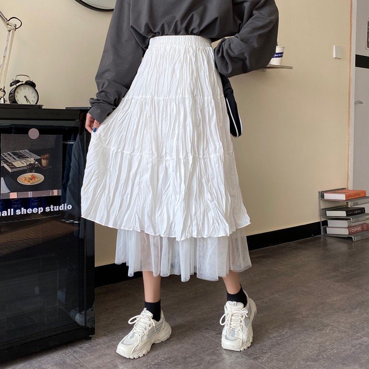 Fashion pleated skirt temperament knee-length dress | BigBuy360 - bigbuy360.vn