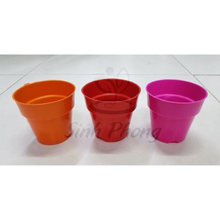 Chậu tròn 7x7 nhiều màu (Set 100 cái).